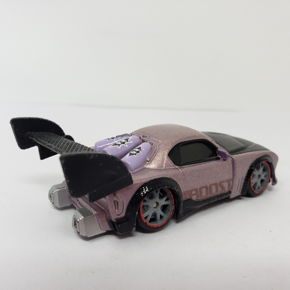 Disney Pixar Cars BOOST Supercharged Diecast Purple Car with Red Rims - Picture 9 of 14